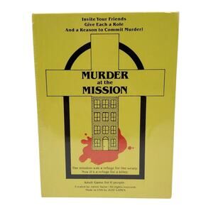 Murder at the Mission Adult Murder Mystery Game for 6 Jamie Swise New Sealed